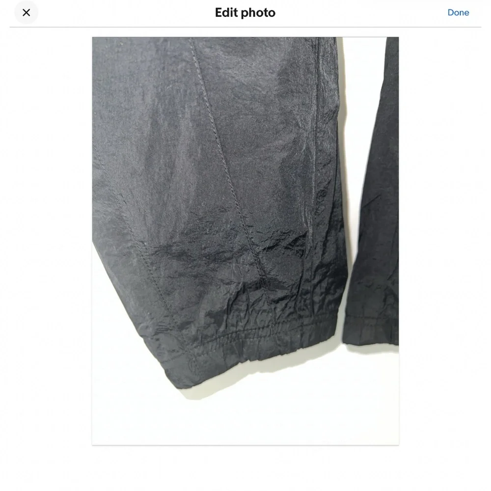 Raw Gear Joggers Workout Nylon Lined  Pants Black  Small Zippered  Pocket NEW - Picture 6 of 7